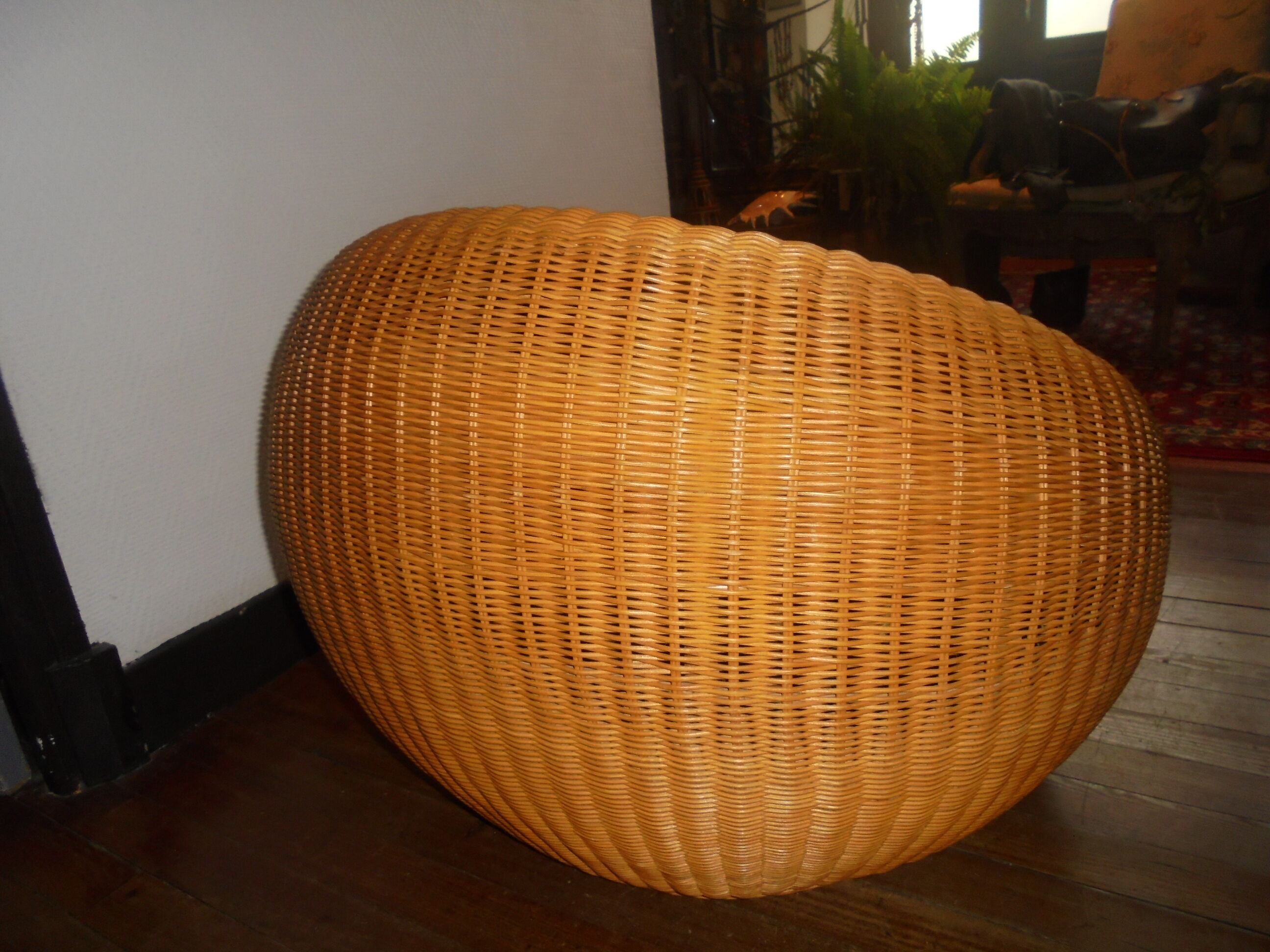 Rattan easy chair