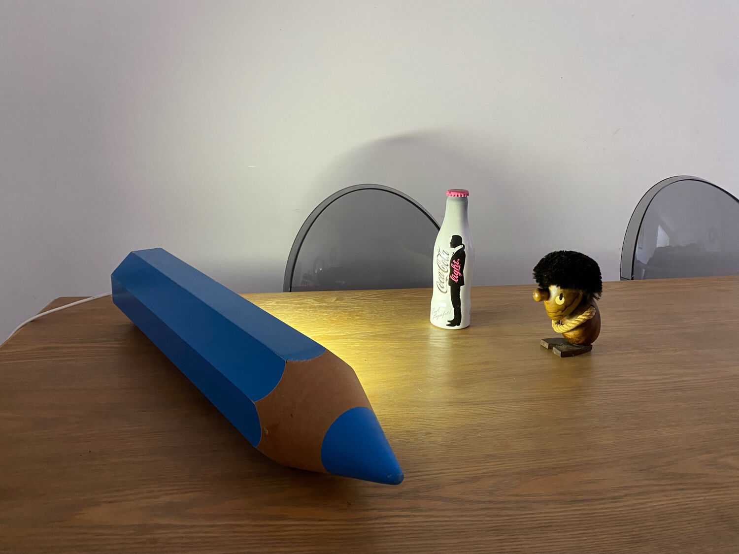 Stone pencil lamp Sala for Vilac Vintage minimalist 80s