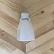 Swan neck wall lamp porcelain ceramic tulip opaline glass