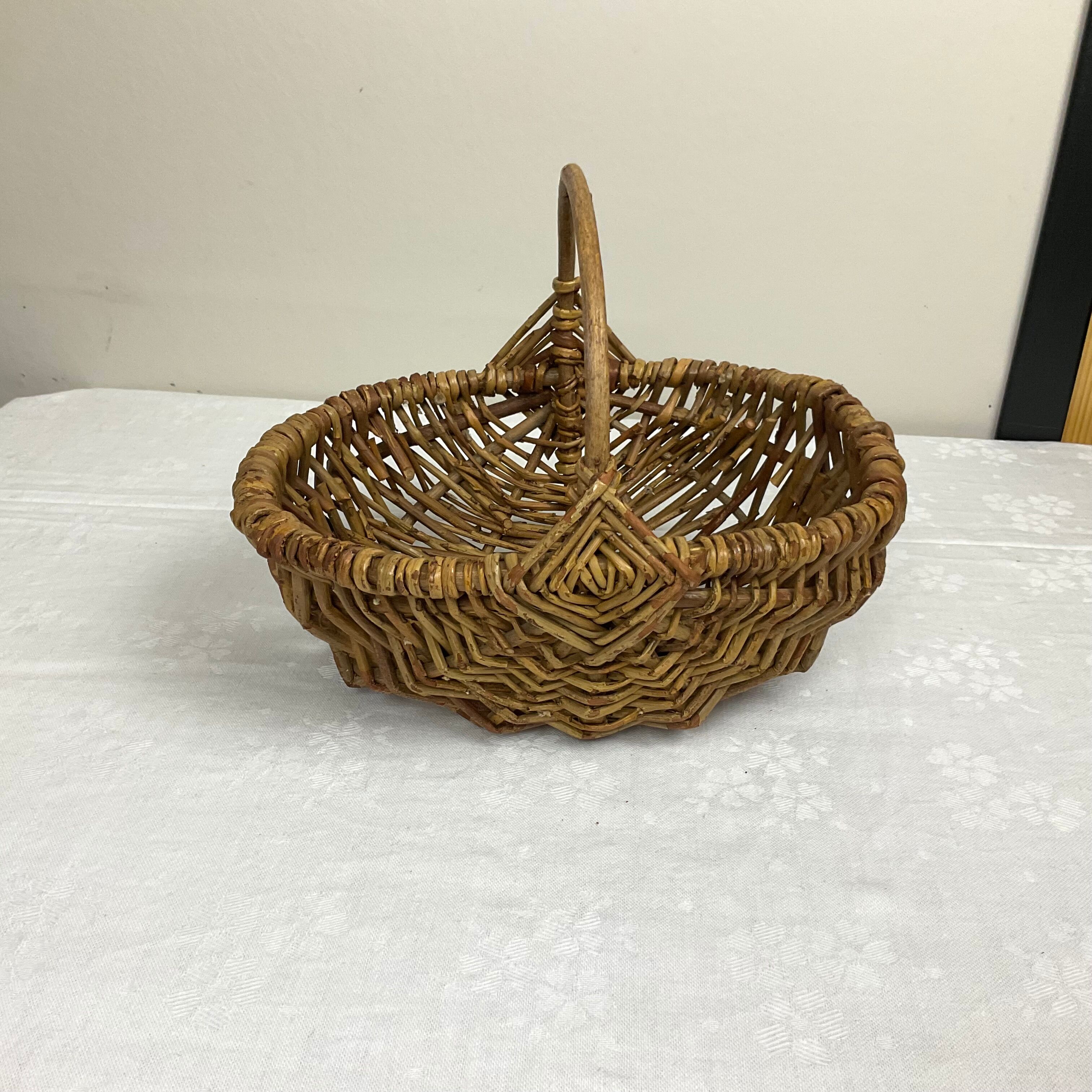 Old small wicker basket