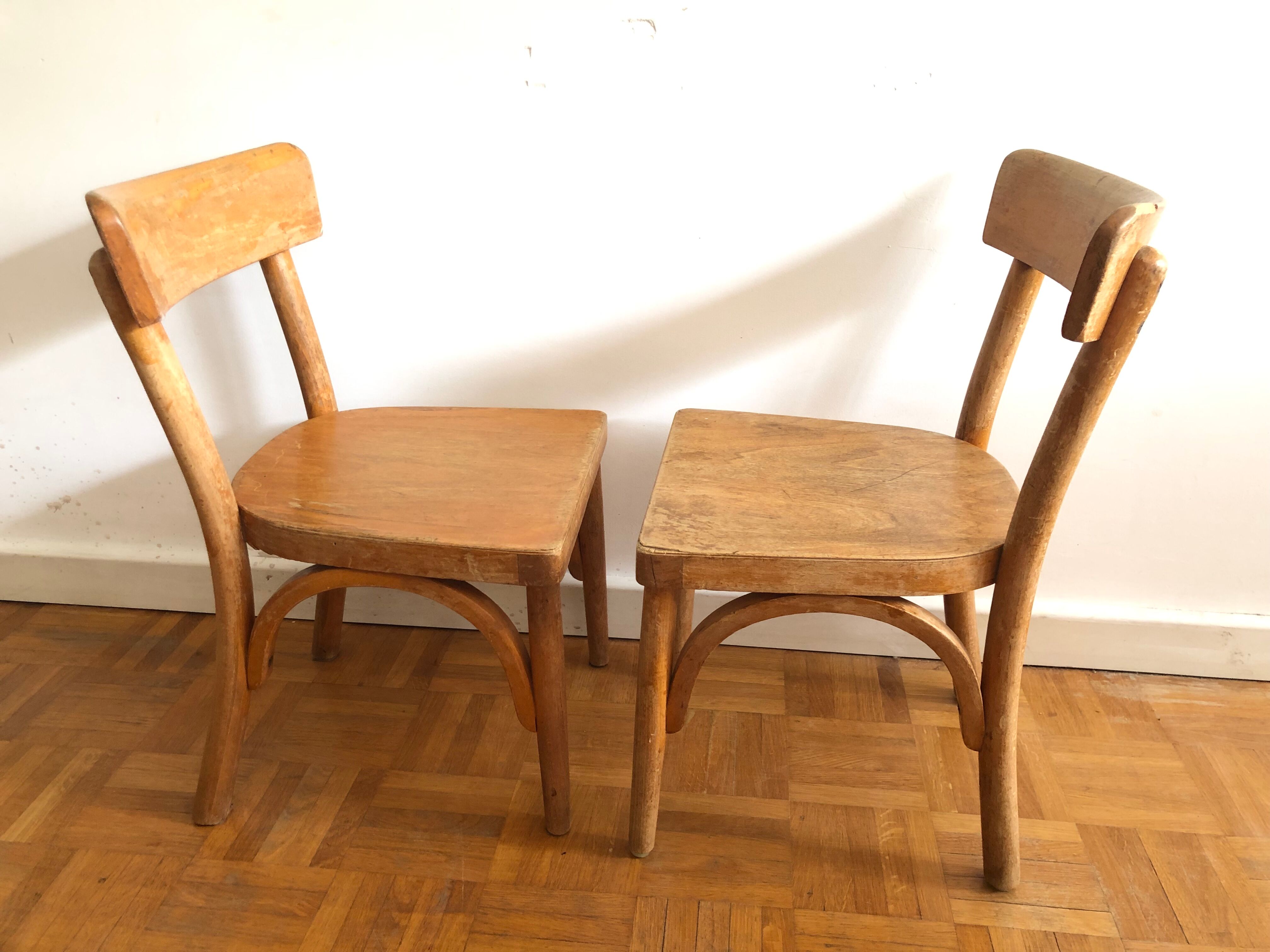 Paire de chaises d’enfant Baumann vintage