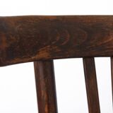 Vintage Wooden Desk Chair 1930s–1950s, Belgian Beech Wood Chair