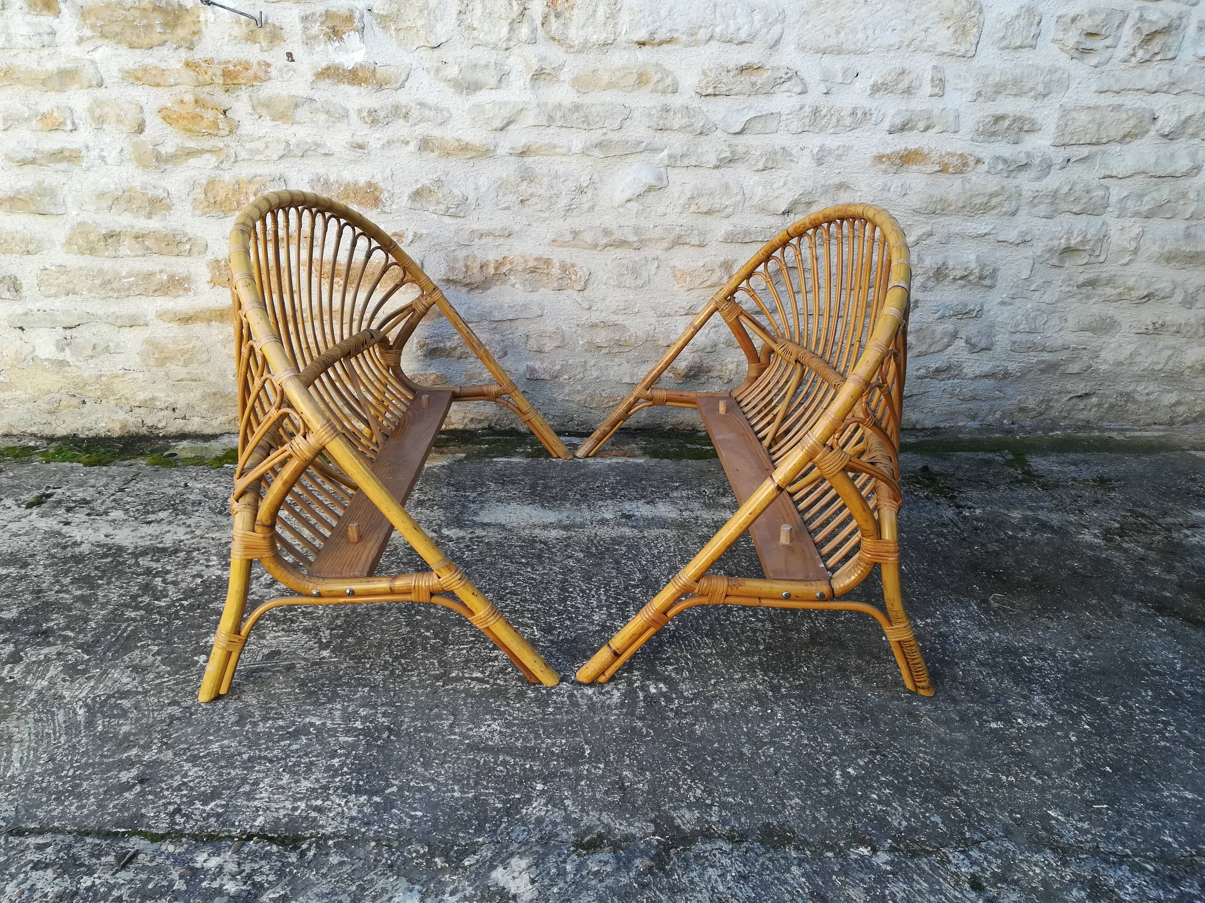 Wicker basket headboard and footboard