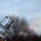 Élégante carafe en verre ciselé – style classique et raffiné
