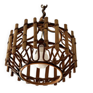 Suspension en rotin et - franco albini