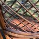 4 chaises vintage en rotin et bambou