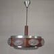 Vintage Lakro pendant light with 9 oval glass panels and 1 round glass panel, 1970s