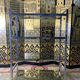 Shelf in chromed metal and smoked glass 1970