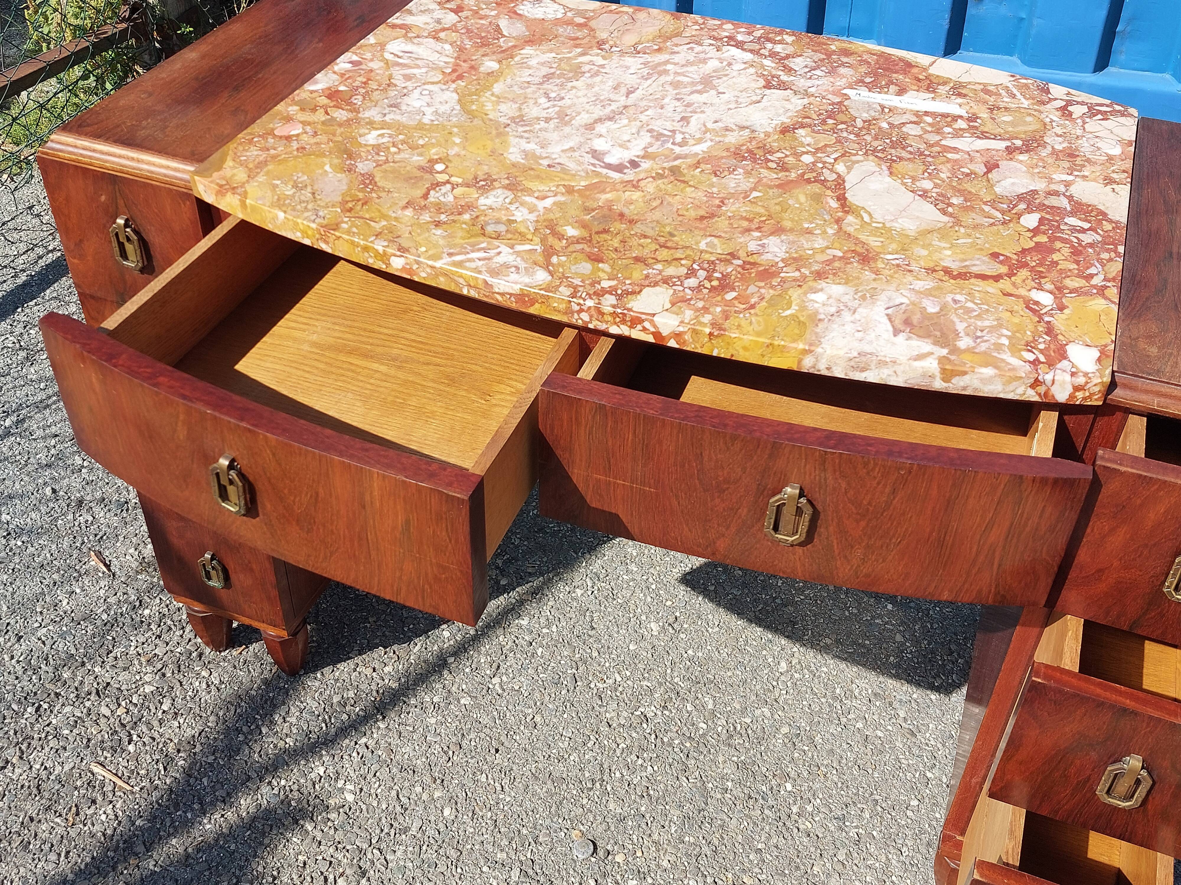 Lady's Vanity Desk Art Deco Dressing Table Speich Frères - 1930s