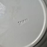 6 large ironstone plates, Badonviller France, D 24 cm