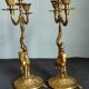 Set of two vintage jumper candlesticks
