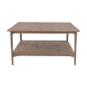 Table basse avec plaquage chêne et métal Versailles