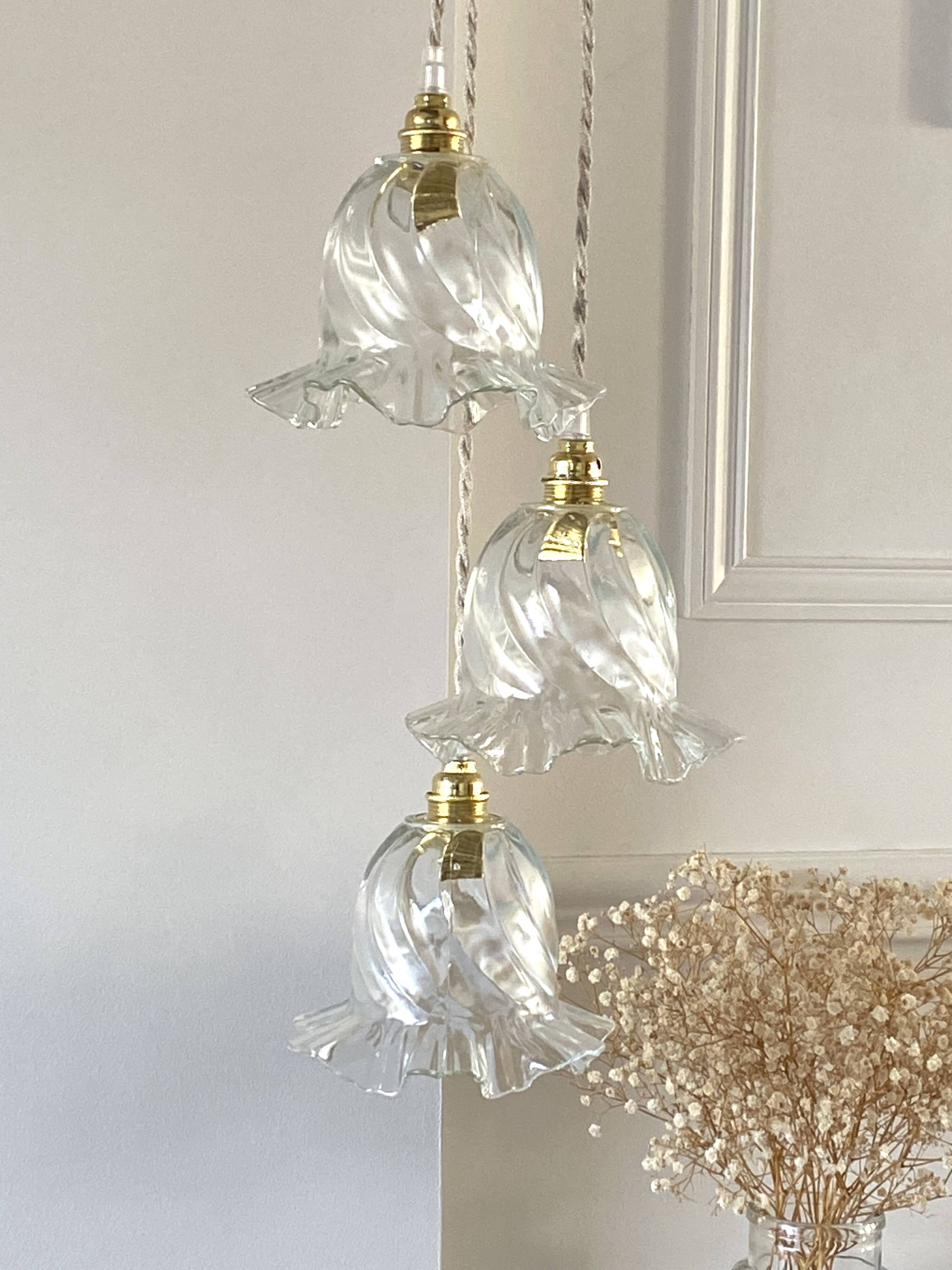 Vintage waterfall pendant light