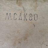 Small children's table in formica orange