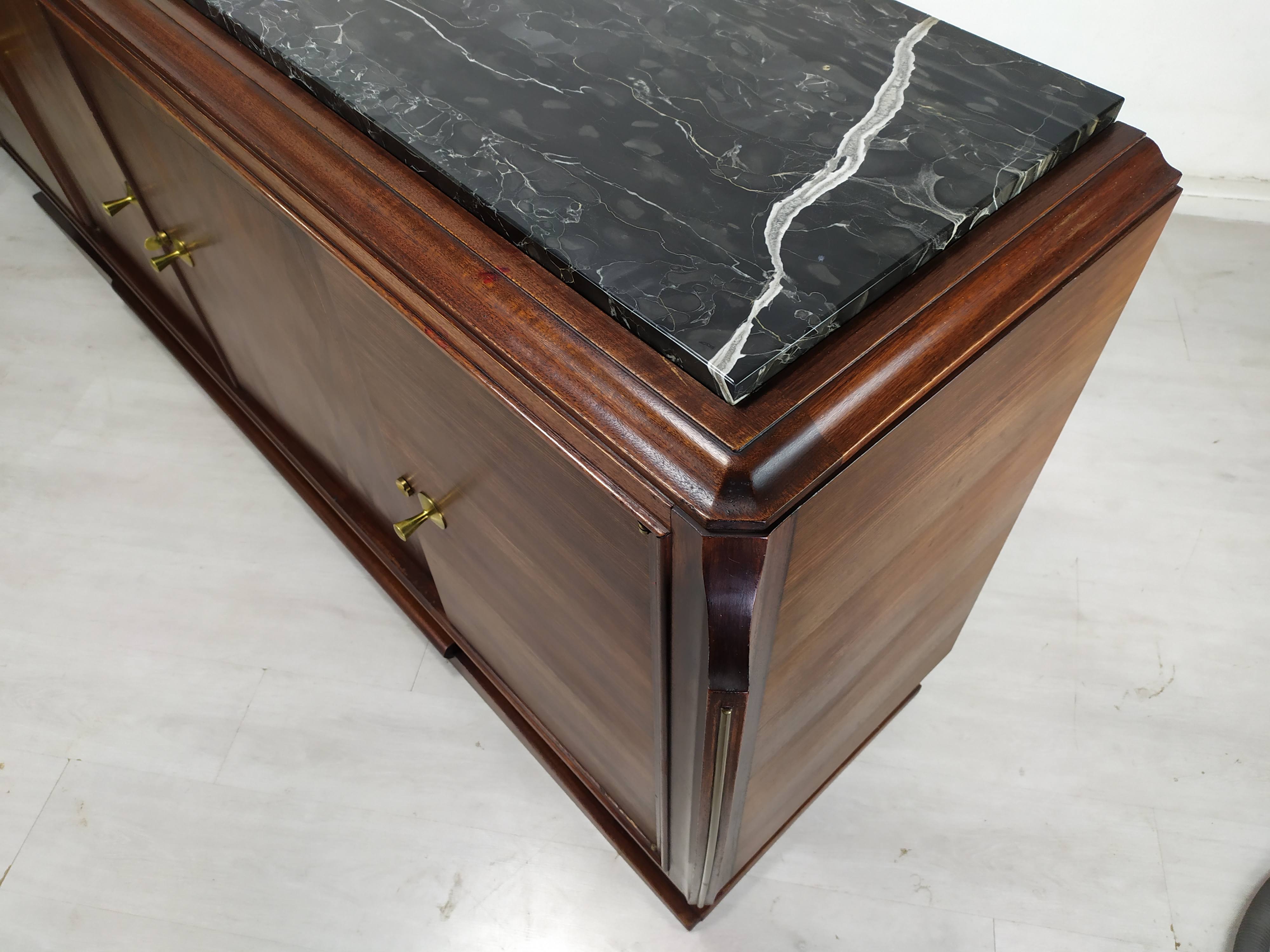 Enfilade art deco ebony of Macassar