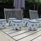 Enamelled sheet metal cups