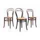 Trio chairs bistrot Thonet, Fischel and Mundus early twentieth century
