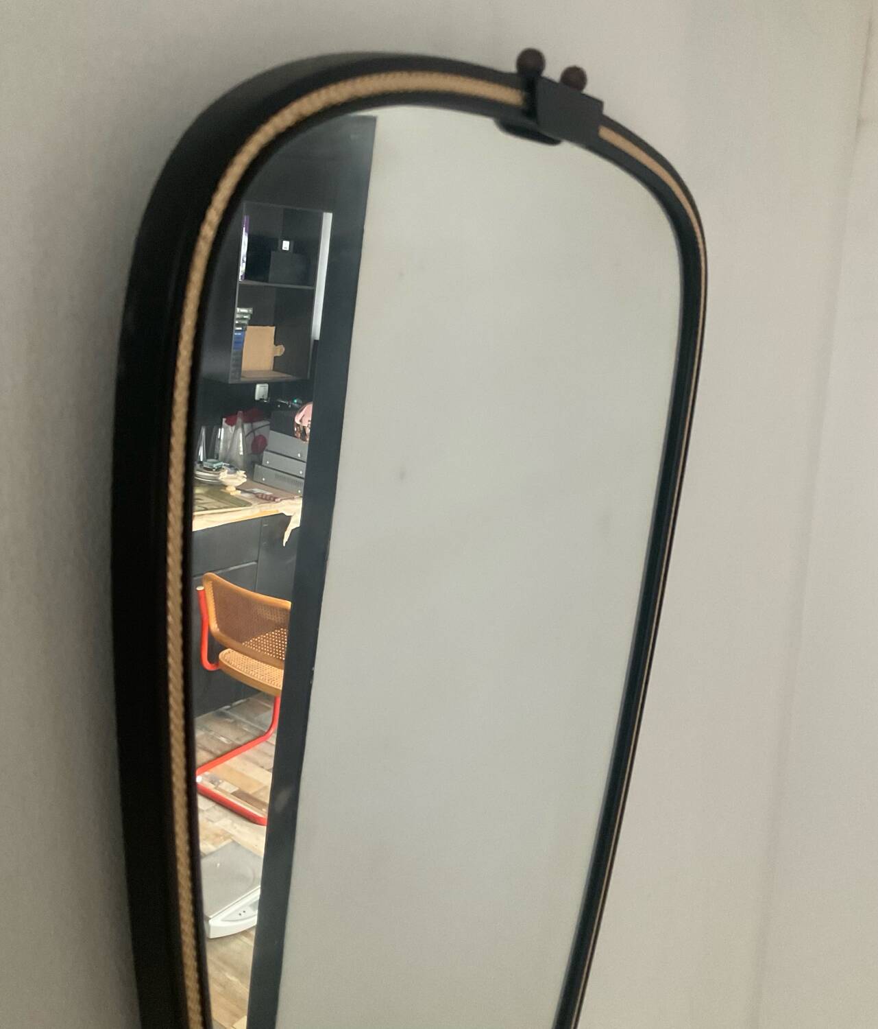 Miroir asymétrique forme libre des années 60-70