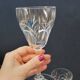 10 antique art deco saint louis / baccarat cut crystal water glasses