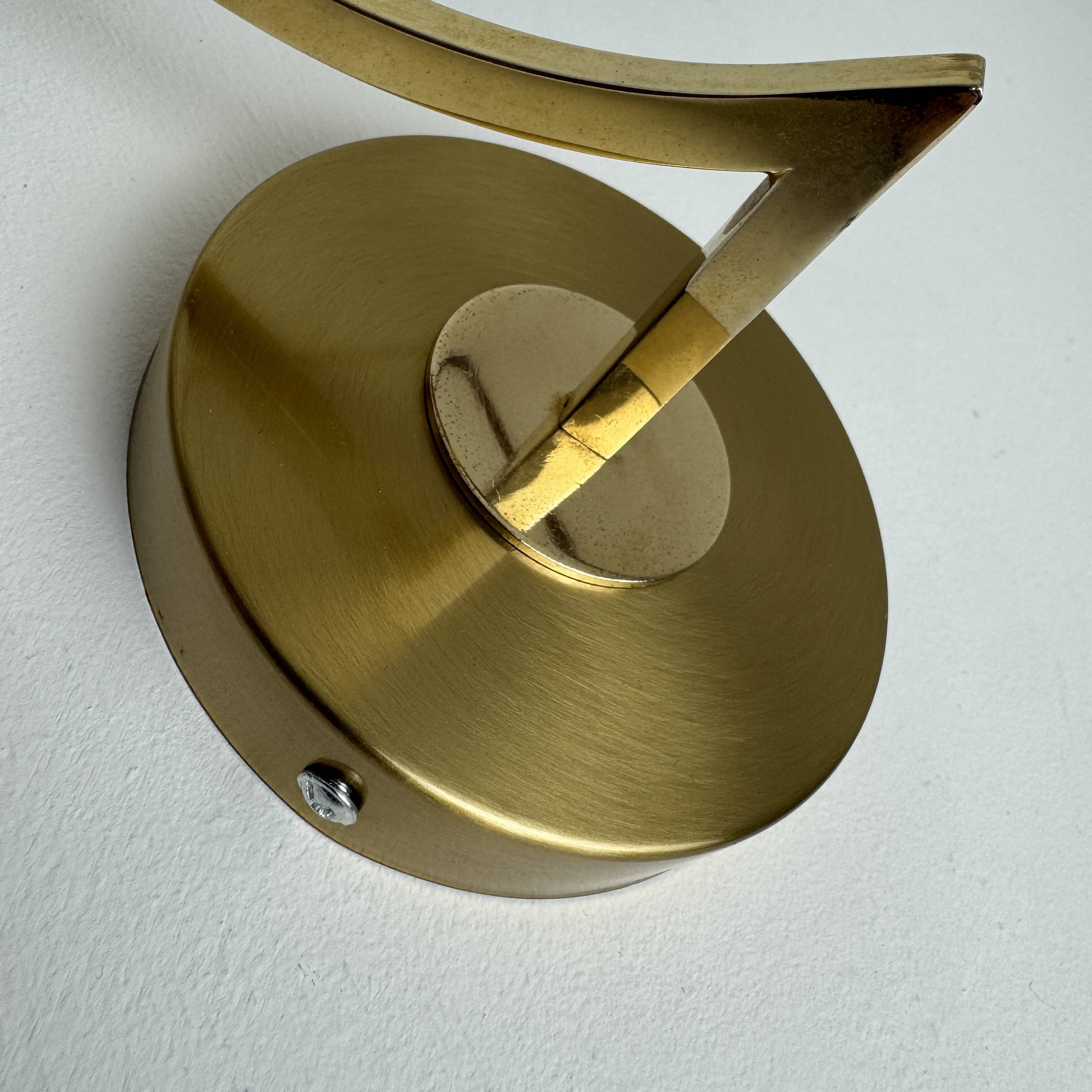 Pair of vintage opaline wall lights