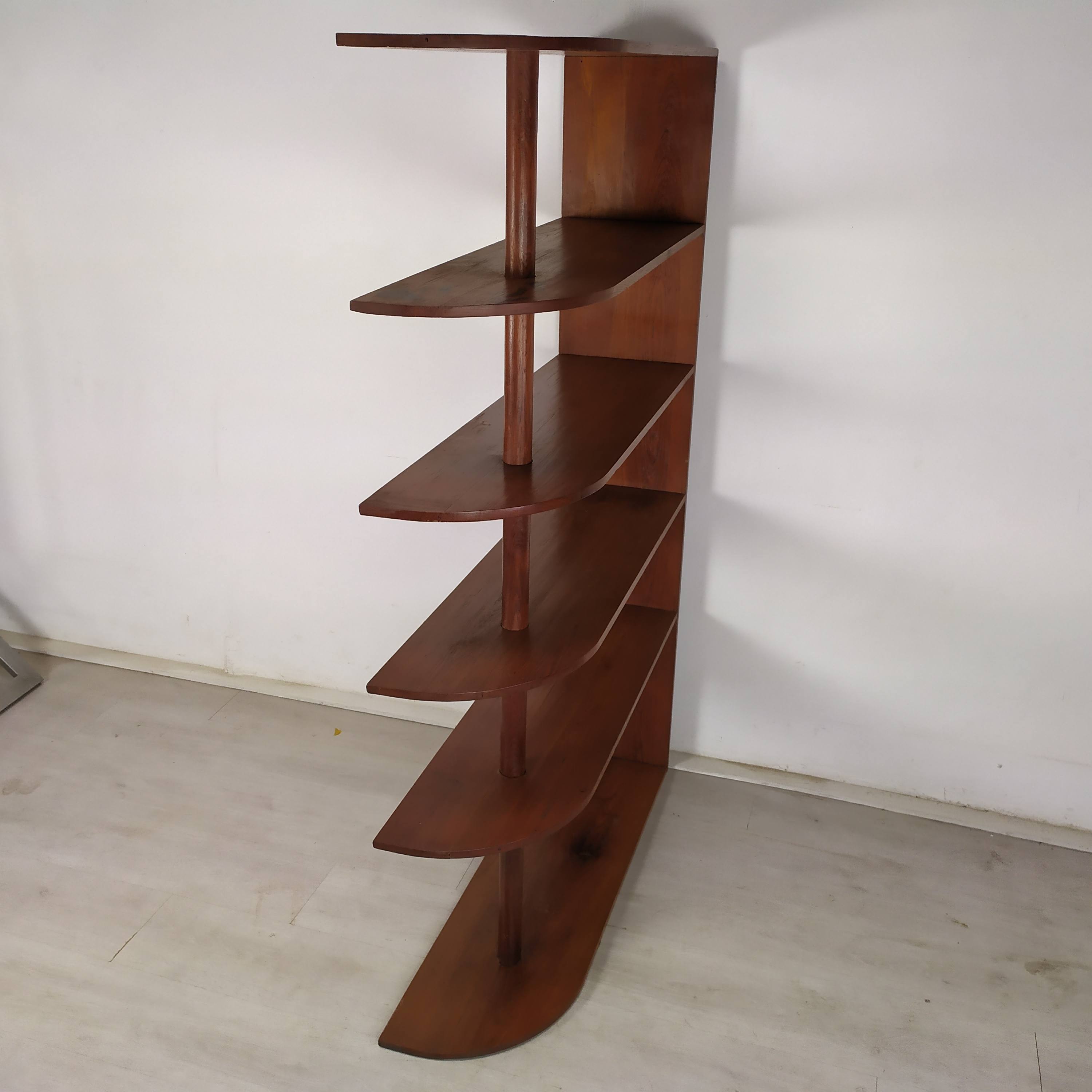 Oak shelf art deco style