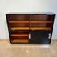 Vintage Bauhaus Office Cabinet in Black Lacquer and Mahogany, 1930