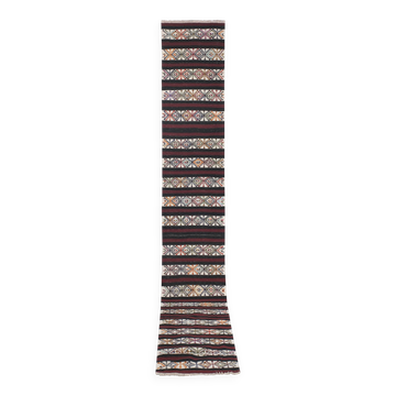 Vintage Turkish Oushak Handwoven Rug 69x465 cm
