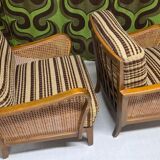 Art Deco armchair pair 1950