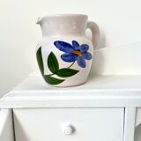 Milk jug vintage flowers