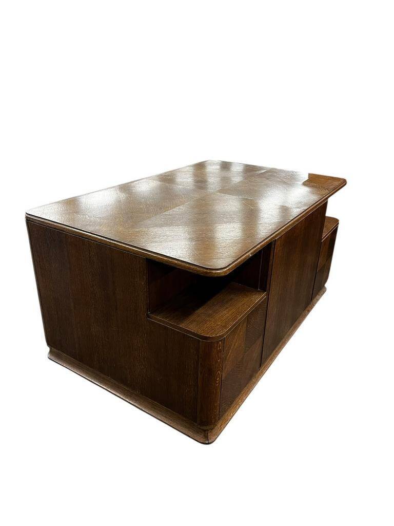 Bureau art déco XL vintage / bureau double face