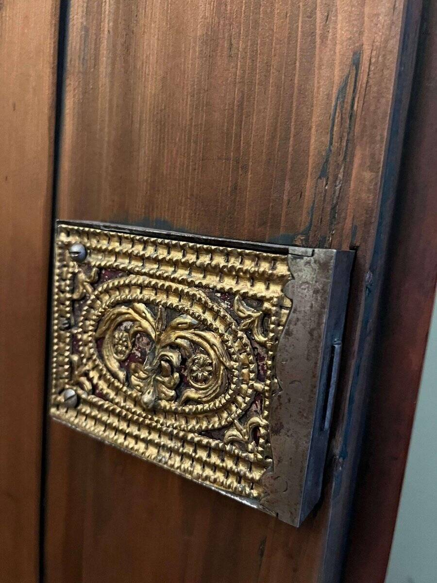 Biedermeier Armoire in Cherry, Walnut, Ebony & Brass, South Germany, 1820s