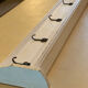 White wood wall coat rack