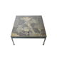 Vintage brutalist coffee table in slate in the style of P. Kingma, made in the 1970s.
