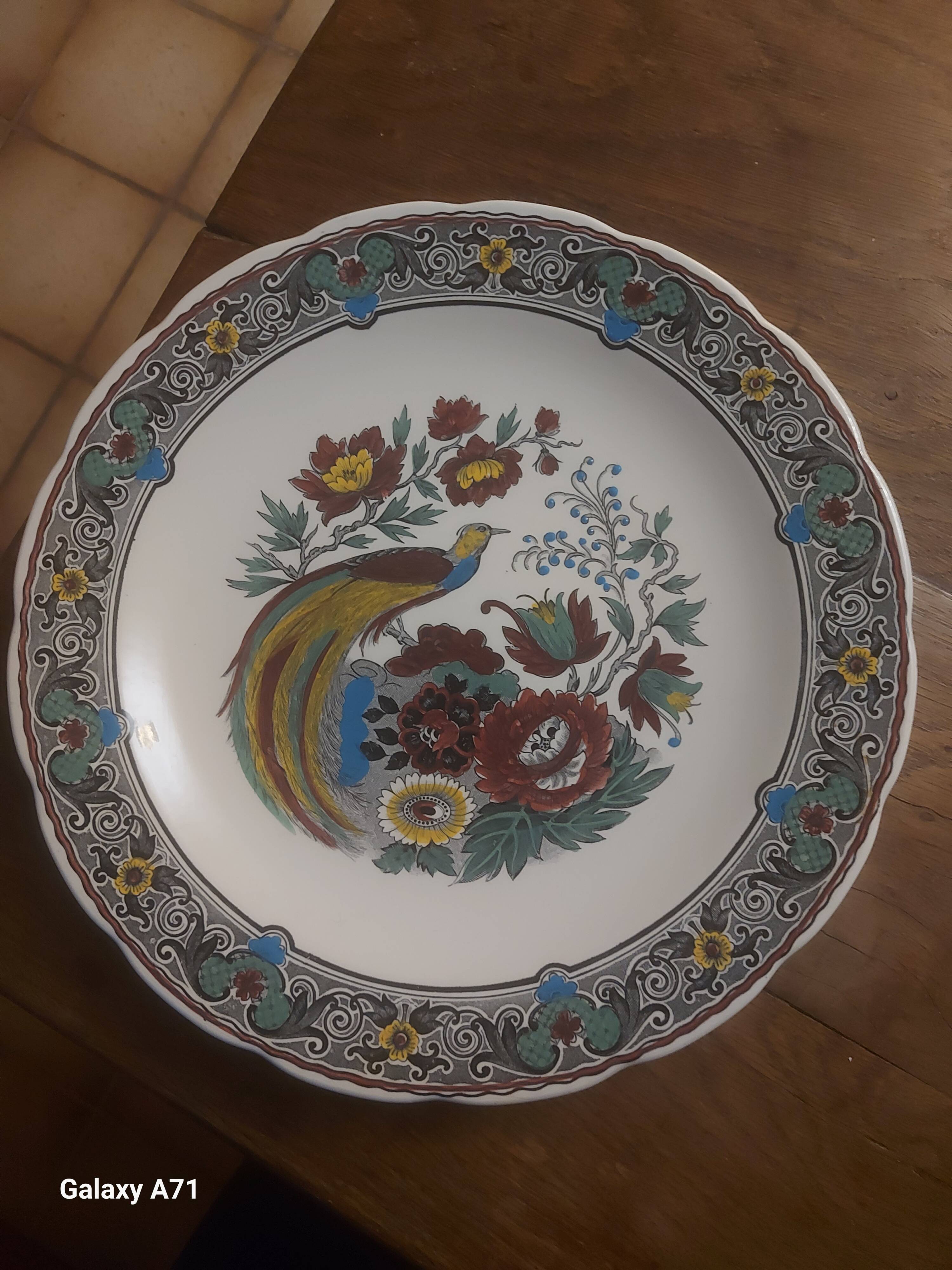 Decorative plateau in Asian style Royal Sphinx by Boch