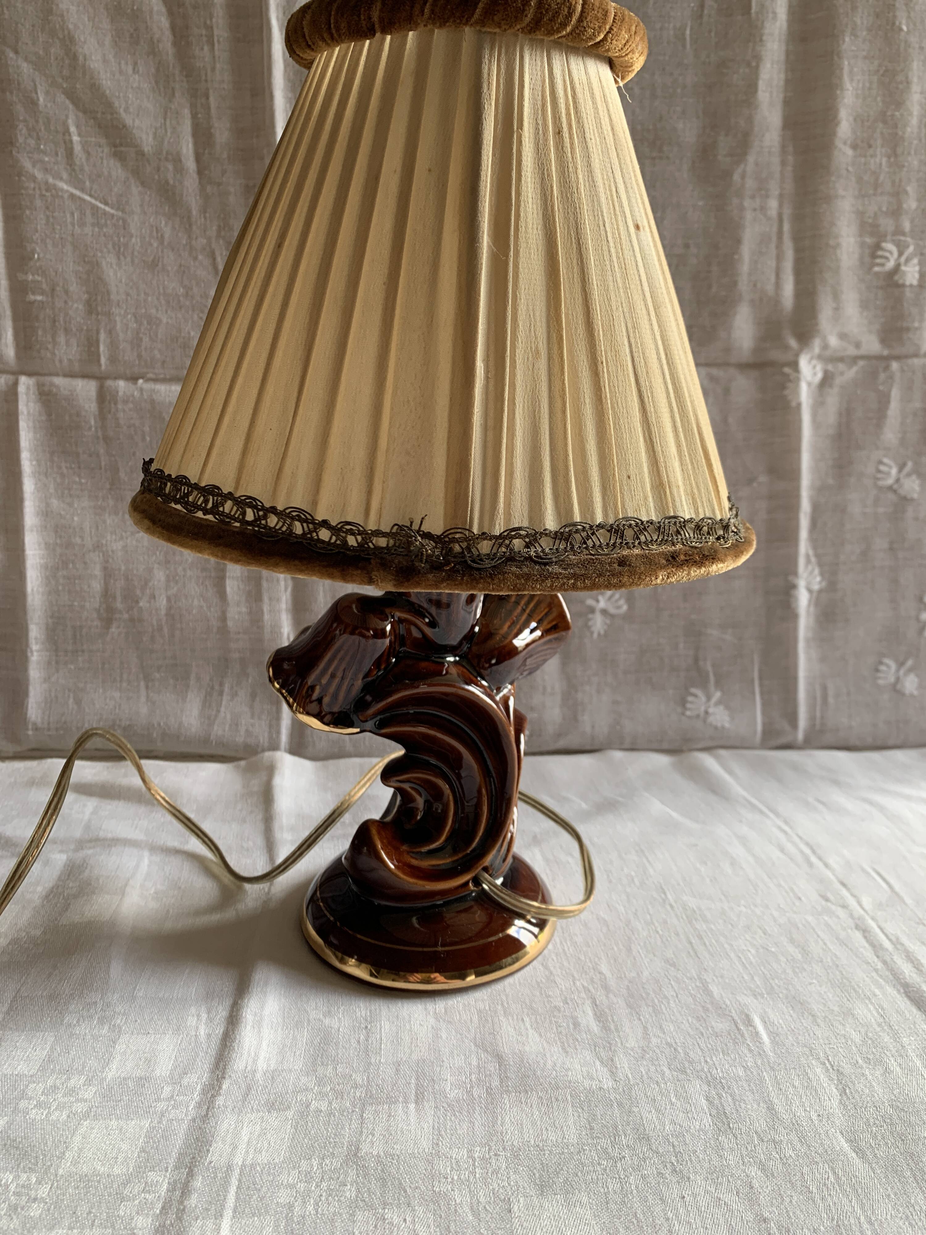 ceramic lamp early 1900