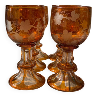 Bohemian crystal glasses