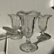 6 vintage ice cream cups with stylized foliage motifs