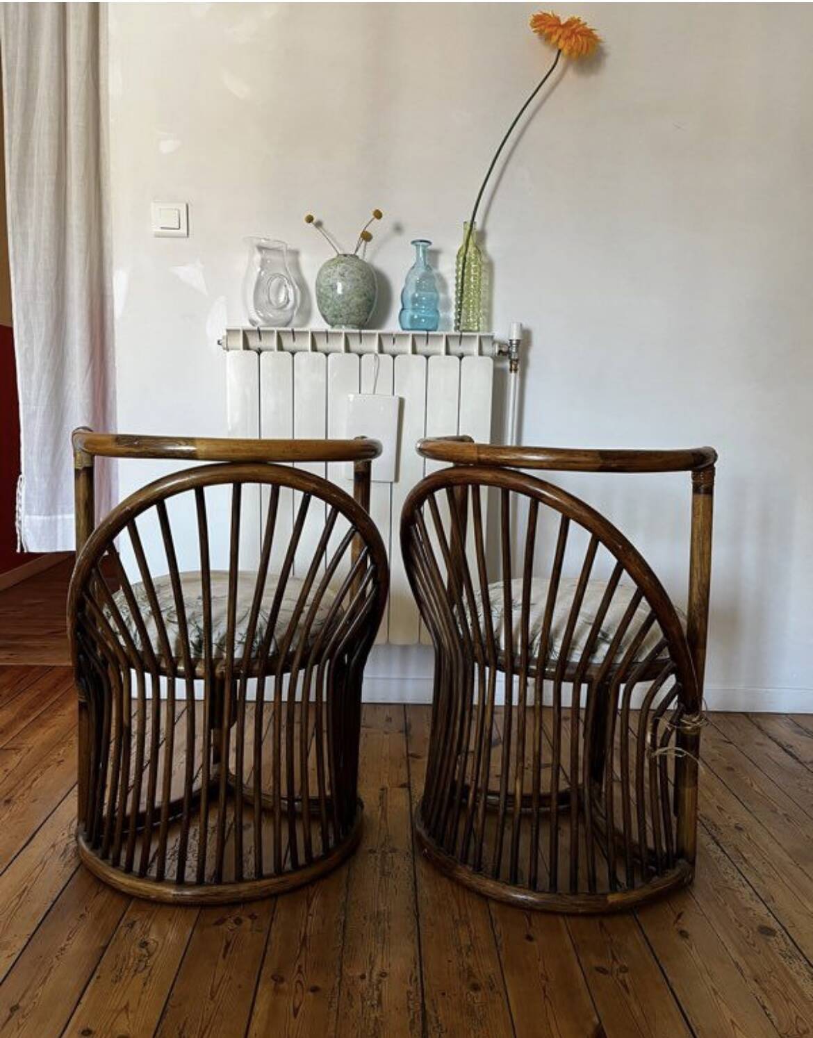 Rattan duo table “head to head”