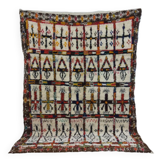 Handmade wool Berber rug 230 X 167 CM