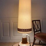 XL floor lamp by Hustadt Leuchten, studio ceramic, 1970s, mid-century, vintage, brutalist, fat lava