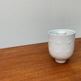 White porcelain candlestick from mid-century by Bjørn Wiinblad for Rosenthal.