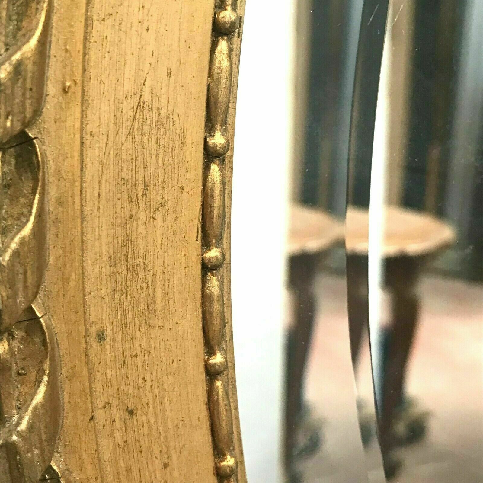 Louis xvi style mirrors in wood and gilded stucco xx century