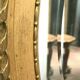 Louis xvi style mirrors in wood and gilded stucco xx century