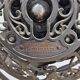 Antique Art Nouveau floor lamp with fan "Luminaire"