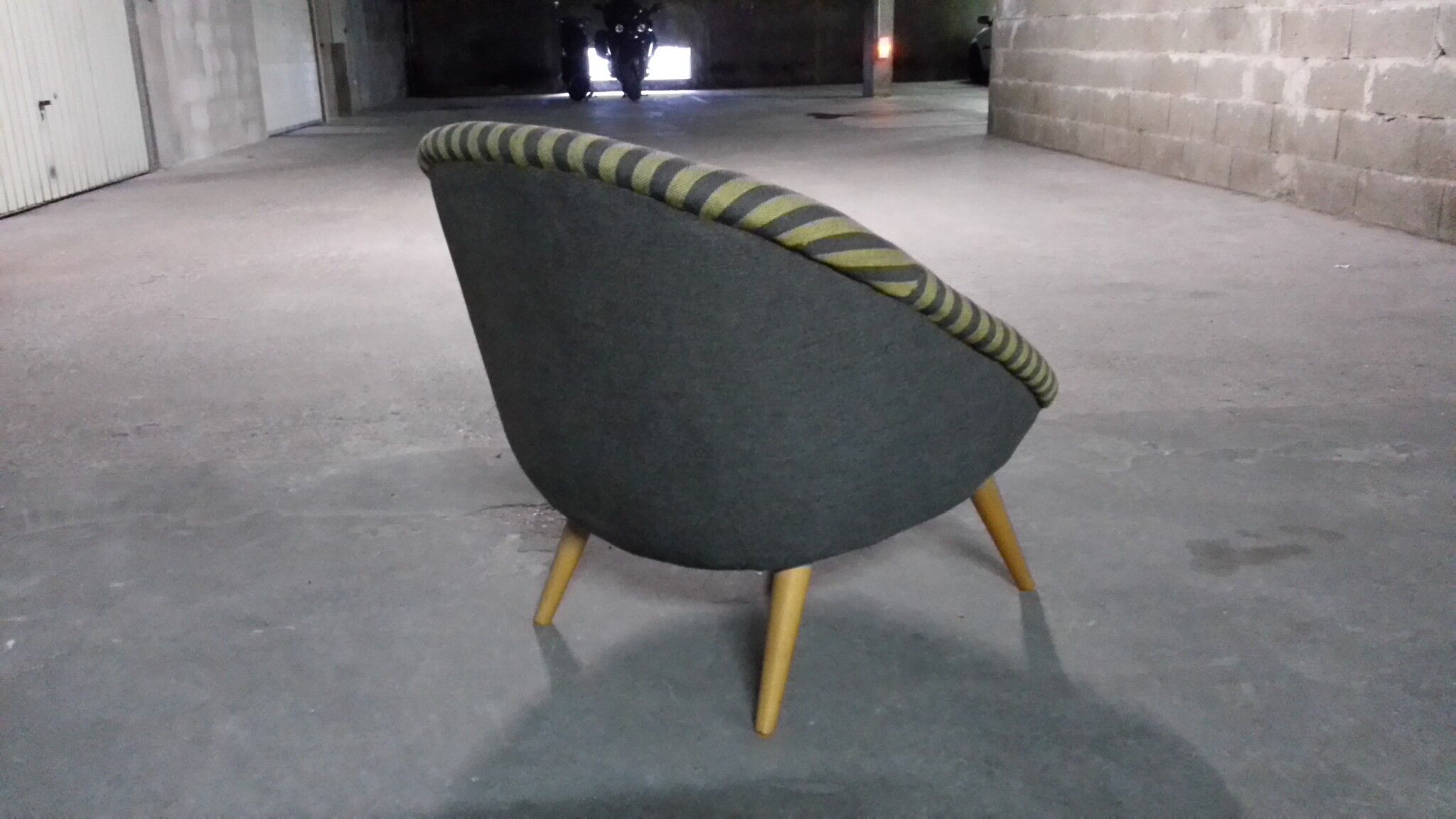 Fauteuil œuf  EGG années 50 style Jean Royere