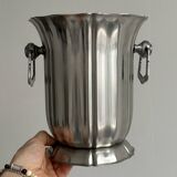 Guy Degrenne champagne bucket in 18/10 stainless steel