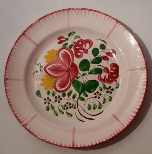 Plate earthenware of the East Strasbourg or Lunéville XIXth