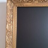 Tableau ardoise encadrement de style à la feuille d'or