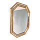 Miroir à parcloses en bois doré, Deknudt (Belgique),1970