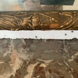 Louis XVI style mirror in wood and patinated stucco XX century 105 X  75cm